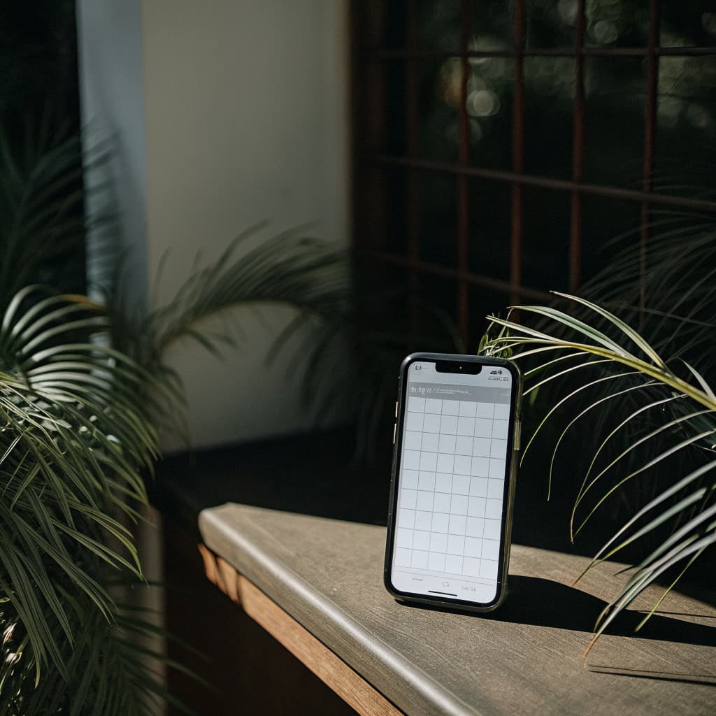 Smartphone showing an appointment booking calendar in a Florida shop