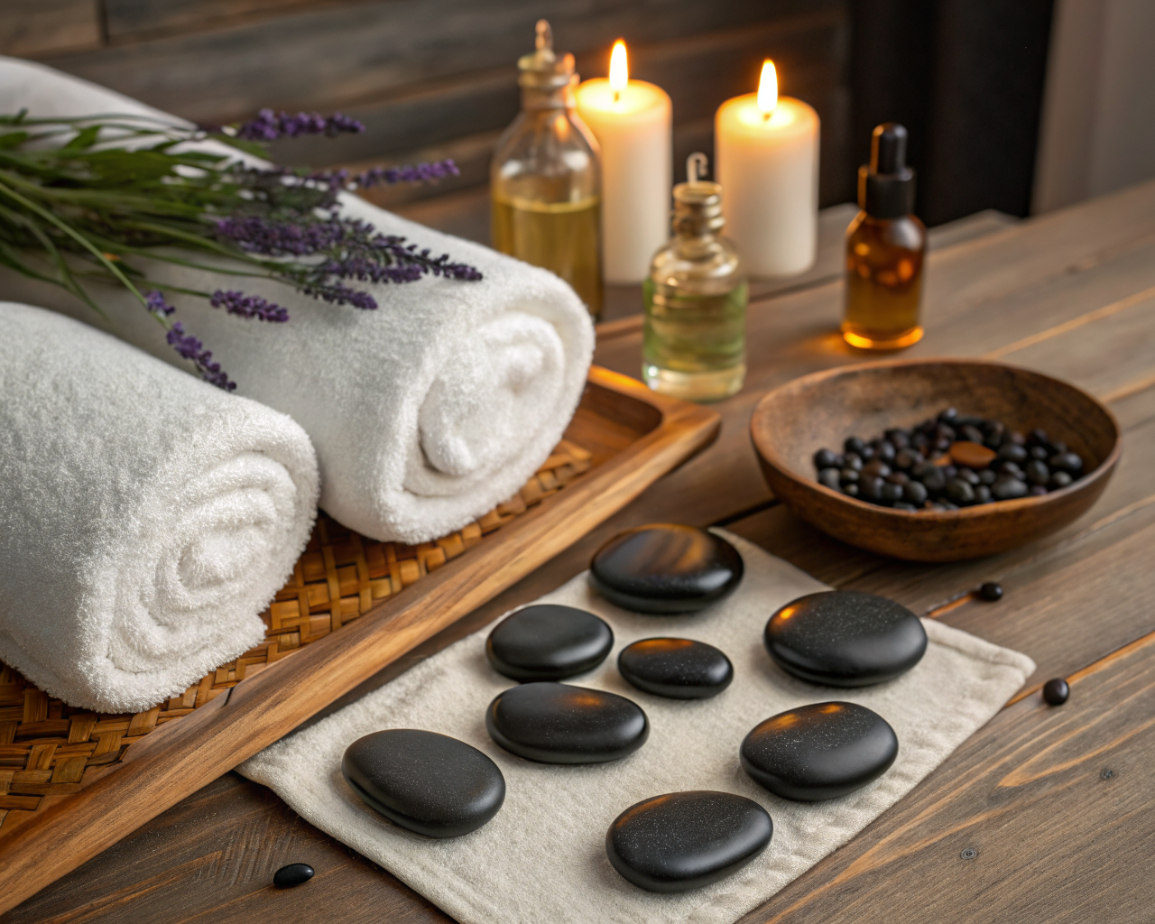 Spa Website Design - Hot Stone Massage