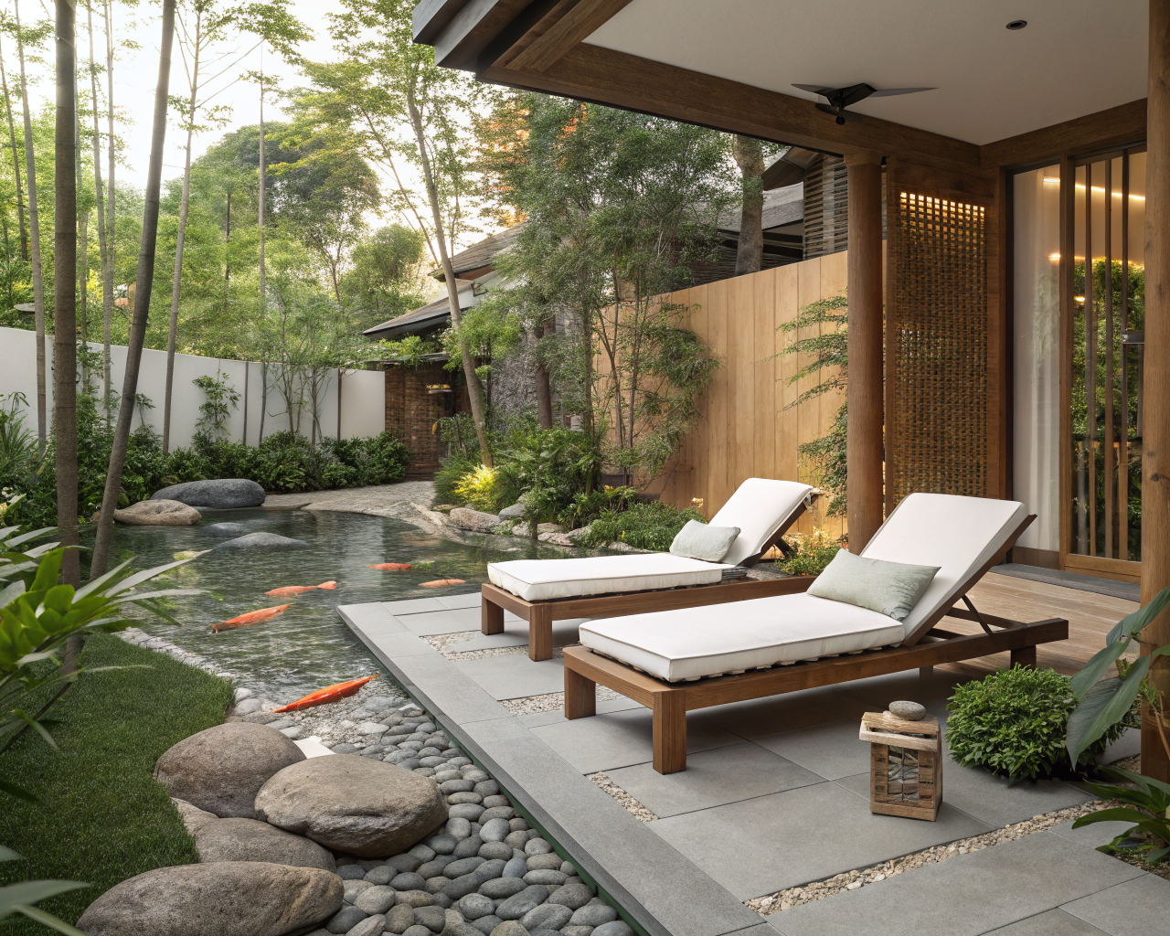 Spa Website Design - Zen Garden Relaxation Area